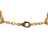 Pre-owned Van Cleef & Arpels Vintage Alhambra Clear Rock Candy Crystal 20 Motif Long Necklace 18K Yellow Gold - Thumbnail View 6