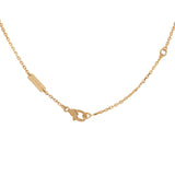 Van Cleef & Arpels Vintage Alhambra Pendant Necklace Pink Enamel 18K Yellow Gold - Thumbnail View 4
