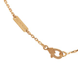 Van Cleef & Arpels Vintage Alhambra Pendant Necklace Pink Enamel 18K Yellow Gold - Thumbnail View 5