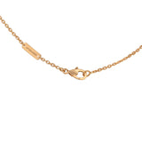 Van Cleef & Arpels Vintage Alhambra Pendant Necklace Pink Enamel 18K Yellow Gold - Thumbnail View 5