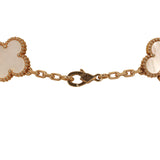 Van Cleef & Arpels Vintage Alhambra 20 Motif Long Necklace White Mother of Pearl, 18K Yellow Gold - Thumbnail View 6