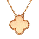 Pre-owned Van Cleef & Arpels 2011 Holiday Vintage Alhambra Pendant Necklace Carnelian 18K Rose Gold & Diamonds - Thumbnail View 4