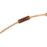 Pre-owned Van Cleef & Arpels 2023 Holiday Vintage Alhambra Pendant Necklace Silver Obsidian White Diamond Rose Gold - Thumbnail View 7