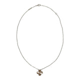 Pre-owned Van Cleef & Arpels 2024 Holiday Vintage Alhambra Pendant Necklace Rose Gold Guilloche 18K White Gold, Diamonds - Thumbnail View 9