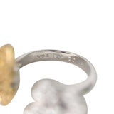 Van Cleef & Arpels Between The Finger "Two Butterfly" Ring Yellow Sapphire & Diamonds 18K White Gold