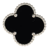 Pre-owned Van Cleef & Arpels Magic Alhambra Ring Onyx 18K White Gold - Thumbnail View 1