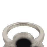 Pre-owned Van Cleef & Arpels Magic Alhambra Ring Onyx 18K White Gold - Thumbnail View 7