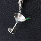 Bag Bestie Sterling Silver Martini Charm