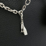 Bag Bestie Sterling Silver Champagne Bottle Charm