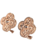 Van Cleef & Arpels Vintage Alhambra Motif Earrings 18K Rose Gold Hardware