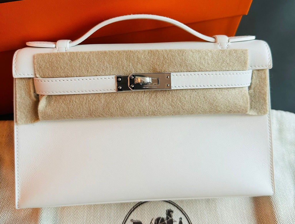 Hermes Kelly Pochette White Swift Gold Hardware- Payment 1 JJ