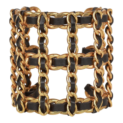 What Goes Around Comes Around Chanel Mesh Bracelet in Metallic | Lyst