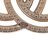 Chanel Crystal CC Gold Brooch