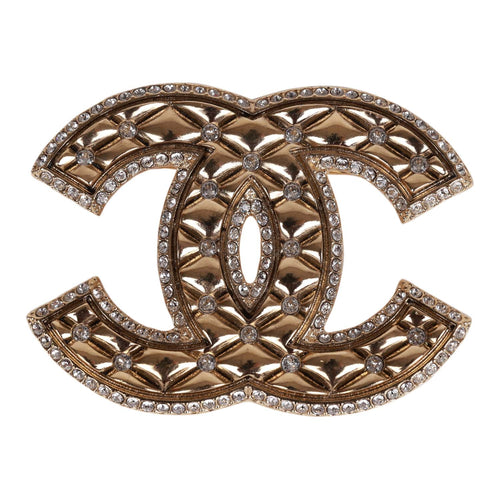Chanel Crystal Bow CC Silver Brooch – Madison Avenue Couture