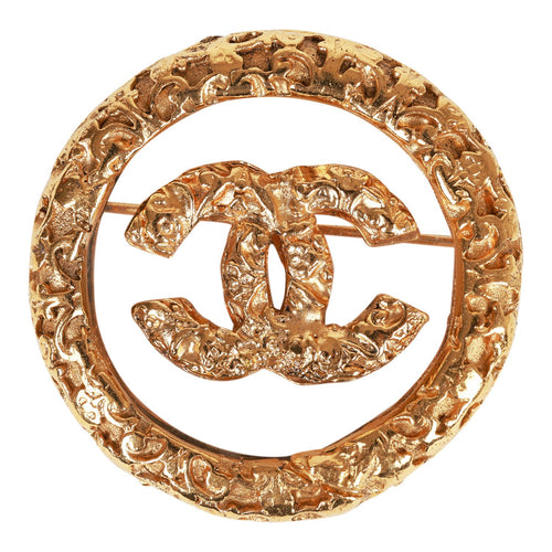 CHANEL, Jewelry, Nwt Gold Brooch With Crystals Authentic Chanel Brooch  Brand New In Box