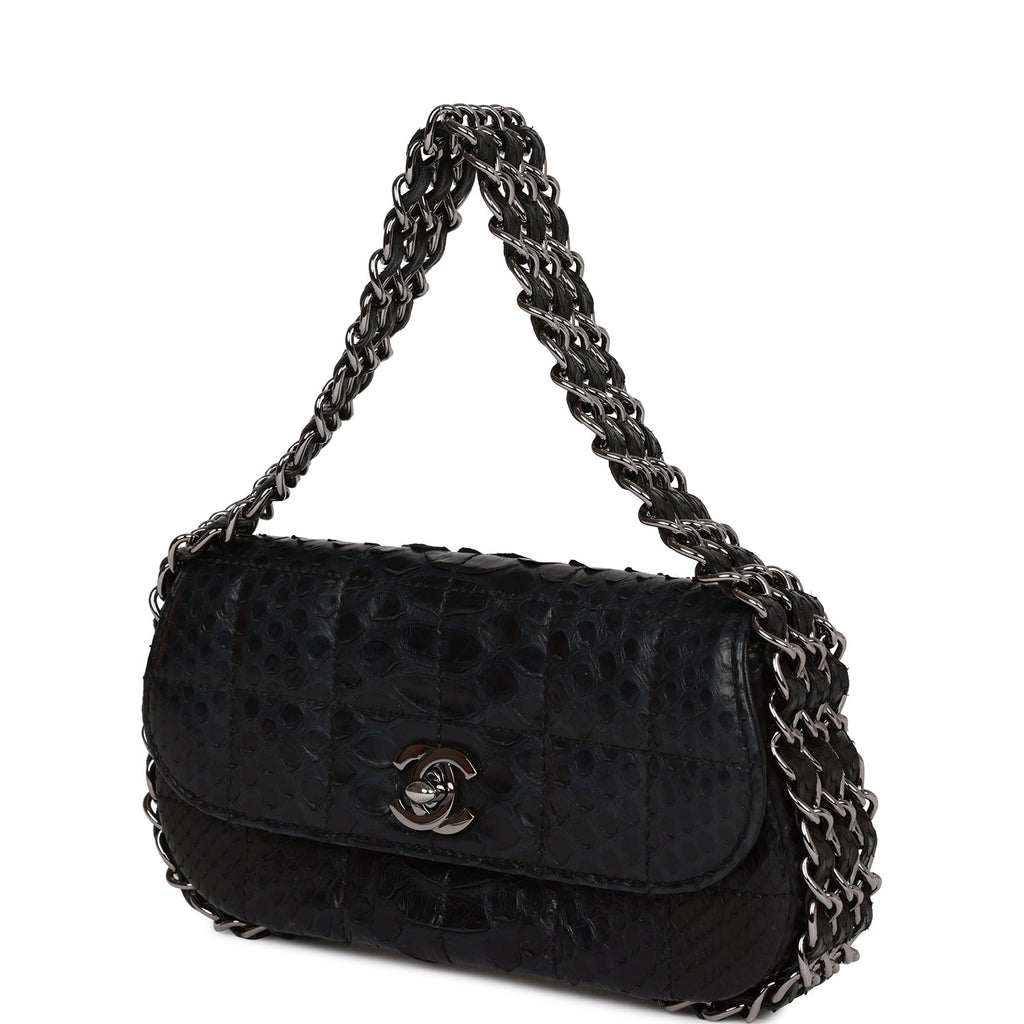 Python handbag Chanel Black in Python - 29778985