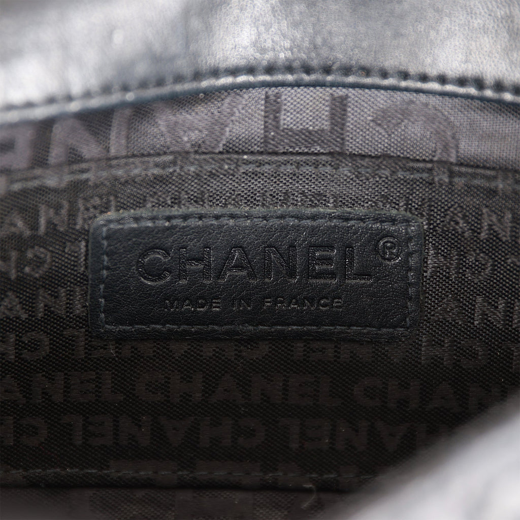 2000s Chanel Black Nylon Single Flap Bag with Brushed Silver Hardware –  Break Archive