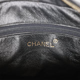 Vintage Chanel Ribbon Camera Bag Black Satin Gold Hardware