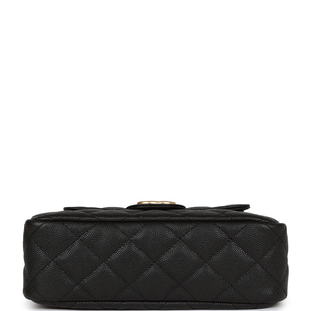 Chanel Small Hobo Bag Black Caviar Antique Gold Hardware – Madison