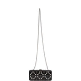 Chanel Minaudiere Box Clutch Black Acrylic Silver Hardware