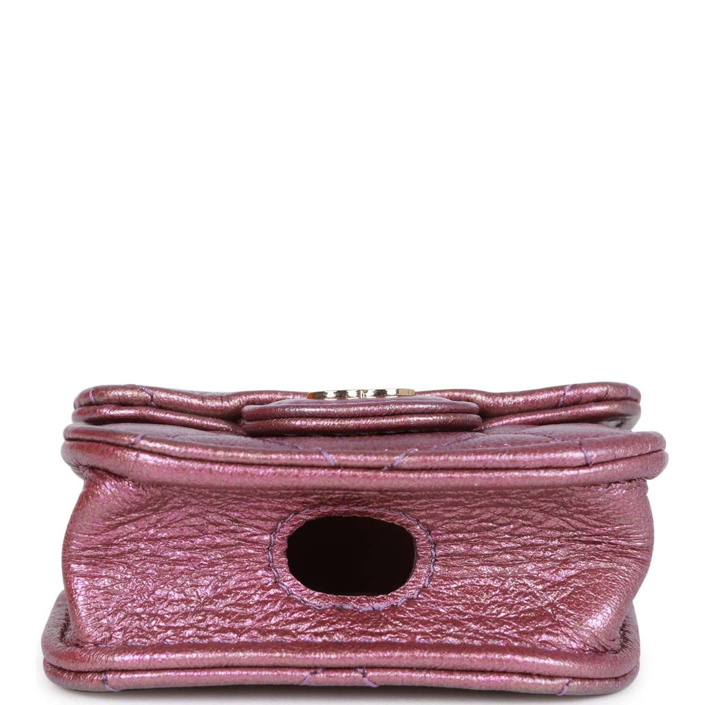 Chanel Purple Iridescent Wallet on Chain