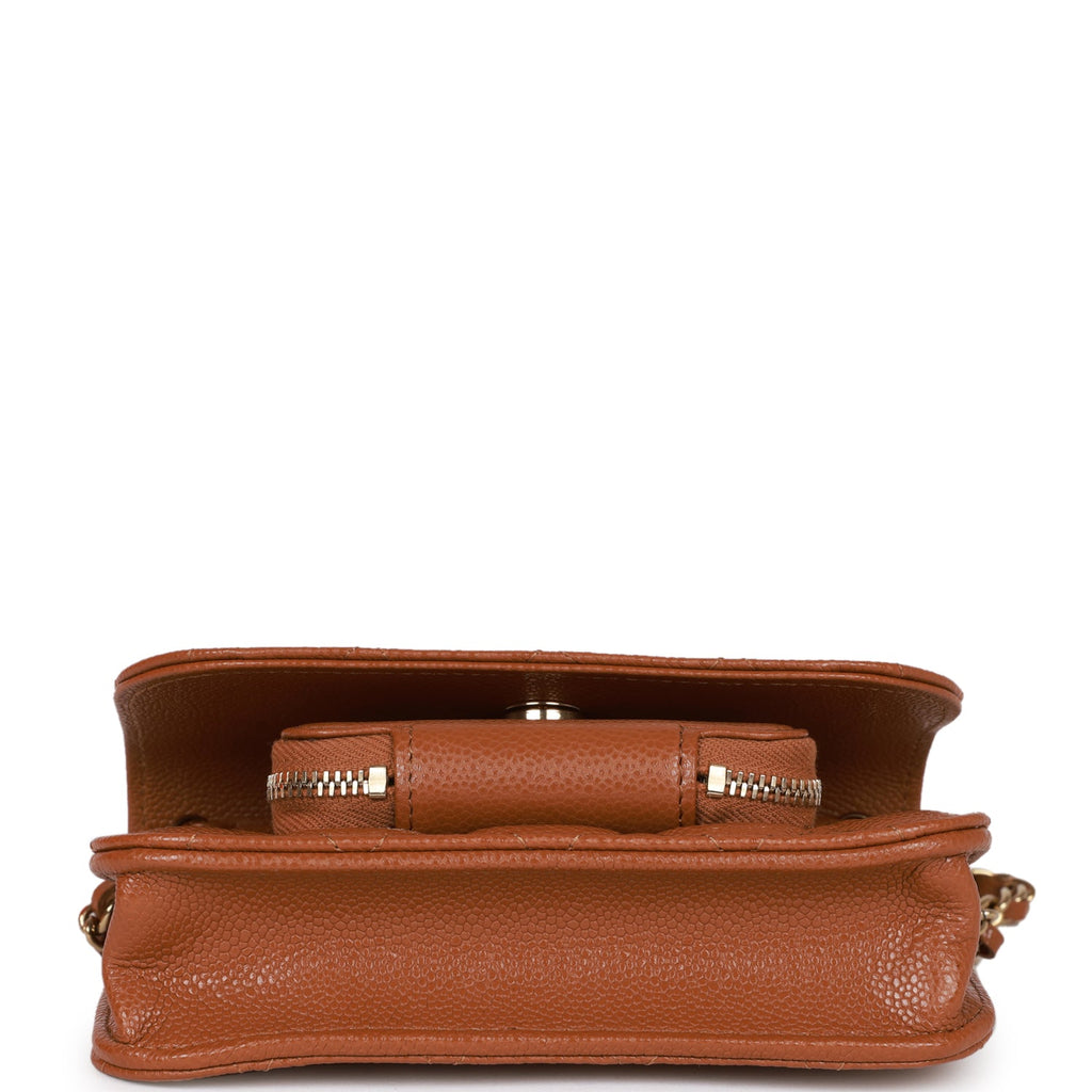 Only 1598.00 usd for Mini Business Affinity Flap Bag in 22B Caramel Caviar  Online at the Shop
