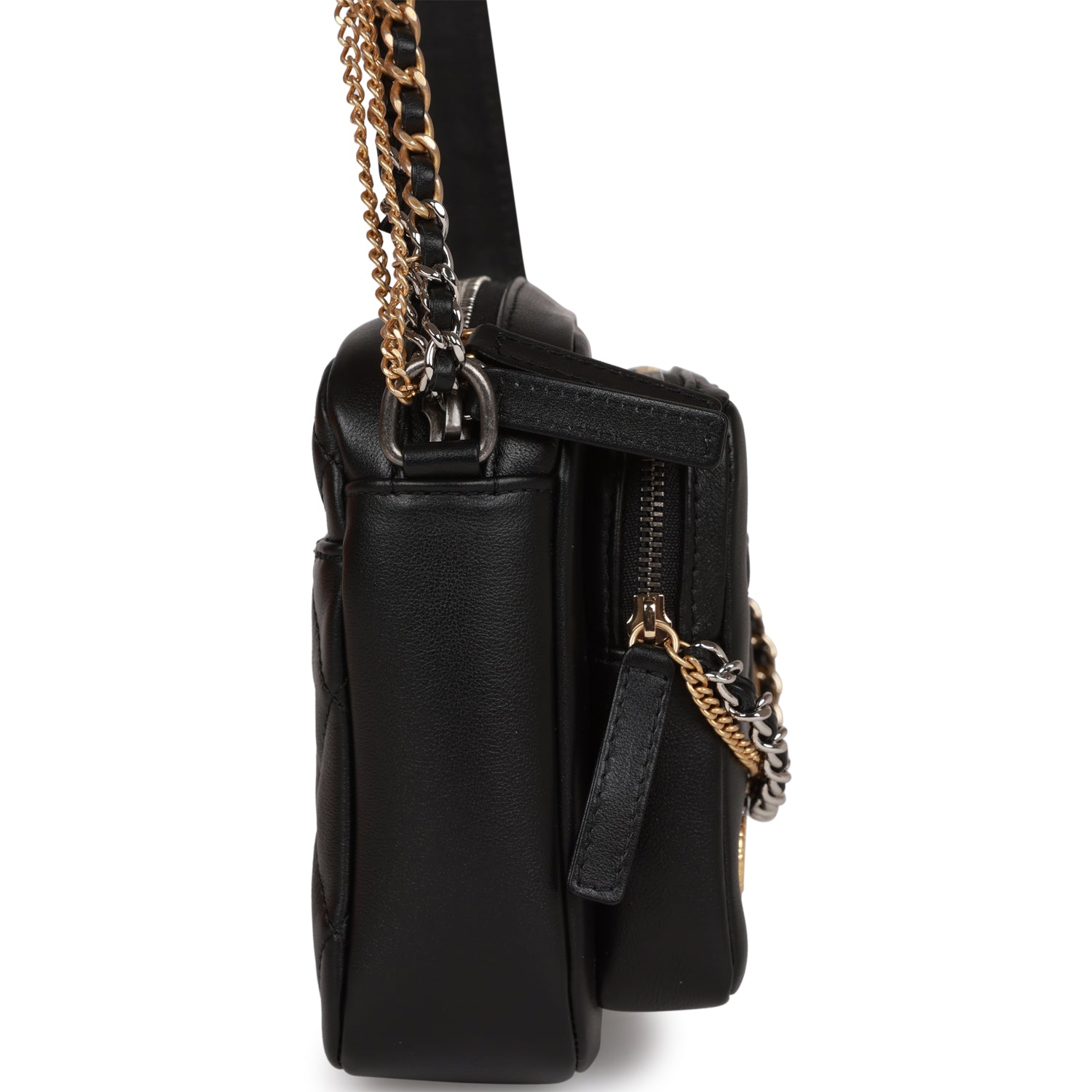 Chanel Small Camera Bag Black Calfskin Mixed Metal Hardware – Madison ...