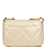Chanel Medium 19 Flap Bag Rose Iridescent Calfskin Mixed Hardware