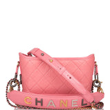 Chanel Pink Gabrielle Handle Hobo Bag 2020