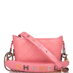 Chanel gabrielle hot sale bag pink