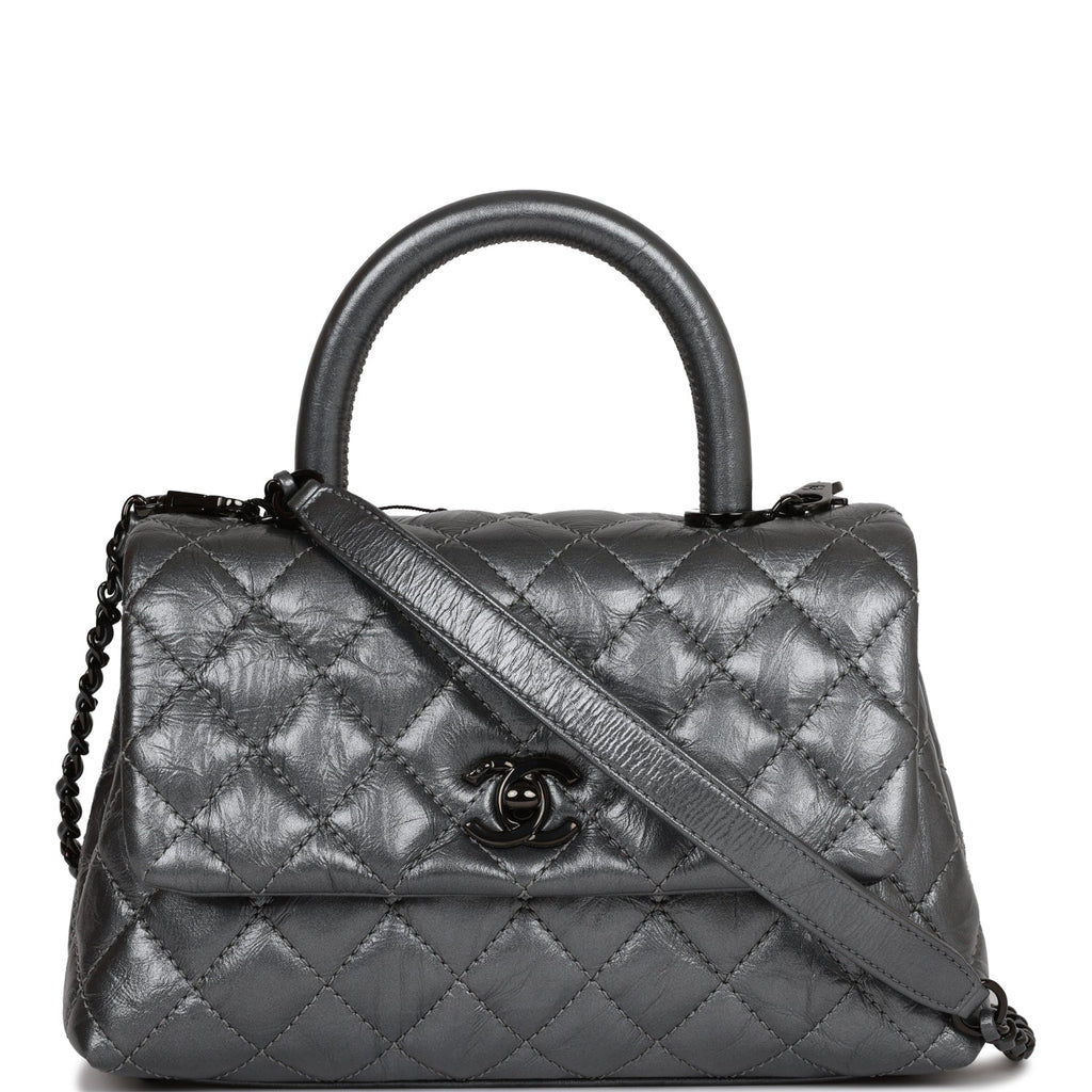 Chanel Small So Black Coco Handle Flap Bag - Black Handle Bags, Handbags -  CHA888854