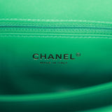 Chanel Small Coco Handle Flap Bag Green Caviar Light Gold Hardware –  Madison Avenue Couture