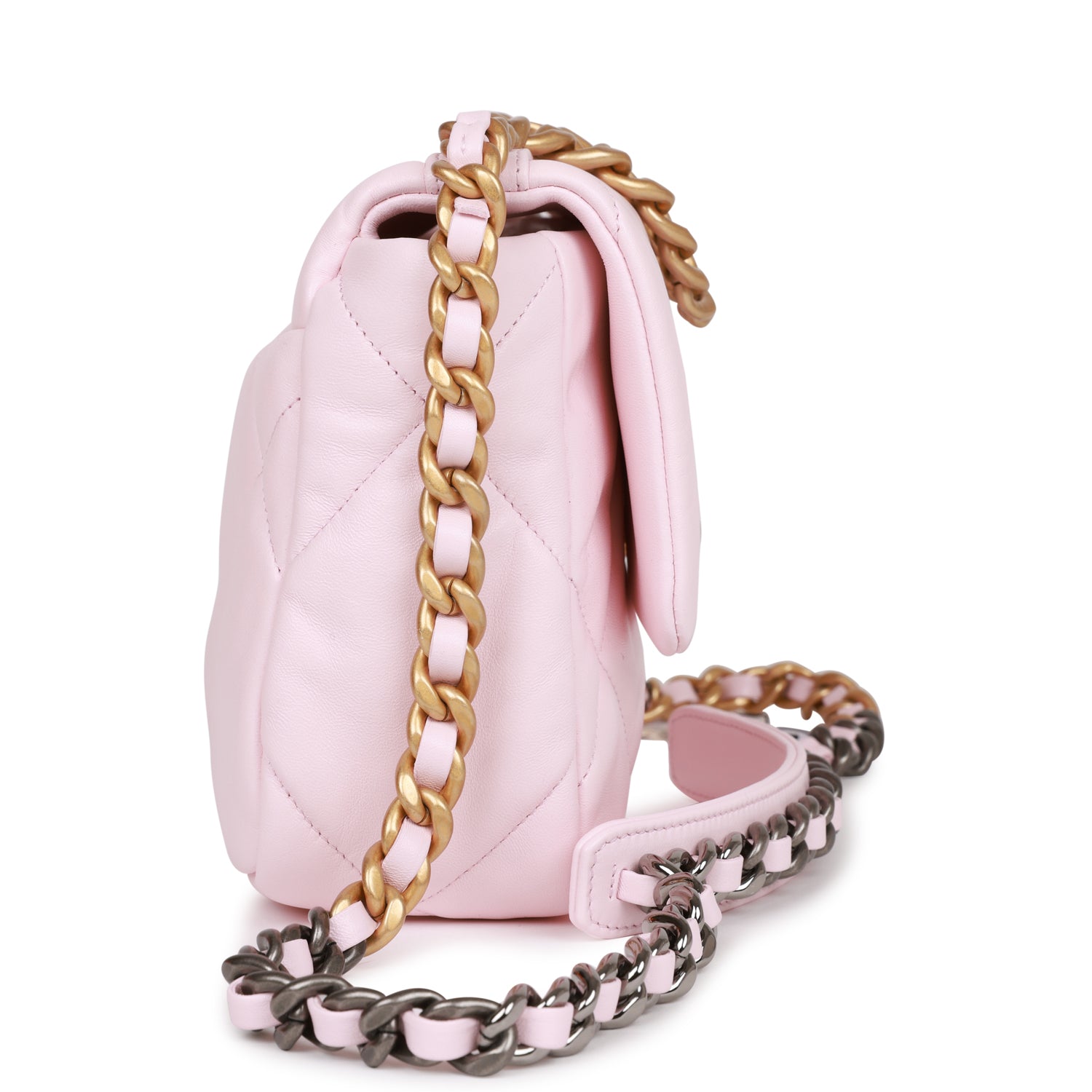 Chanel Medium 19 Flap Bag Light Pink Lambskin Mixed Hardware – Madison ...