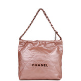 Chanel Small 22 Bag Copper Calfskin Rose Gold Hardware