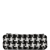 Chanel Large 19 Flap Bag Black and White Tweed Mixed Hardware