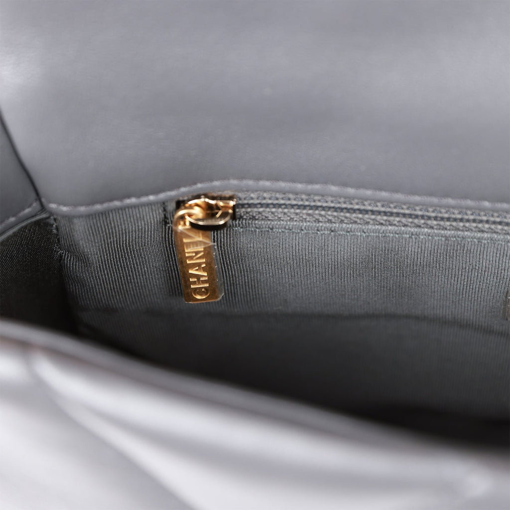Chanel Medium 19 Flap Bag Black Lambskin Mixed Hardware