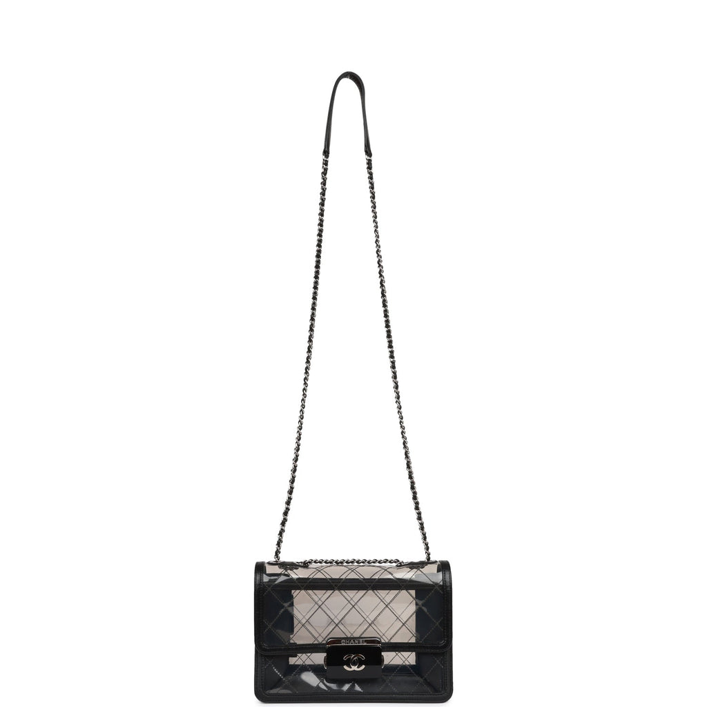 Chanel Naked Beauty Lock Flap Bag PVC Silver Hardware – Madison