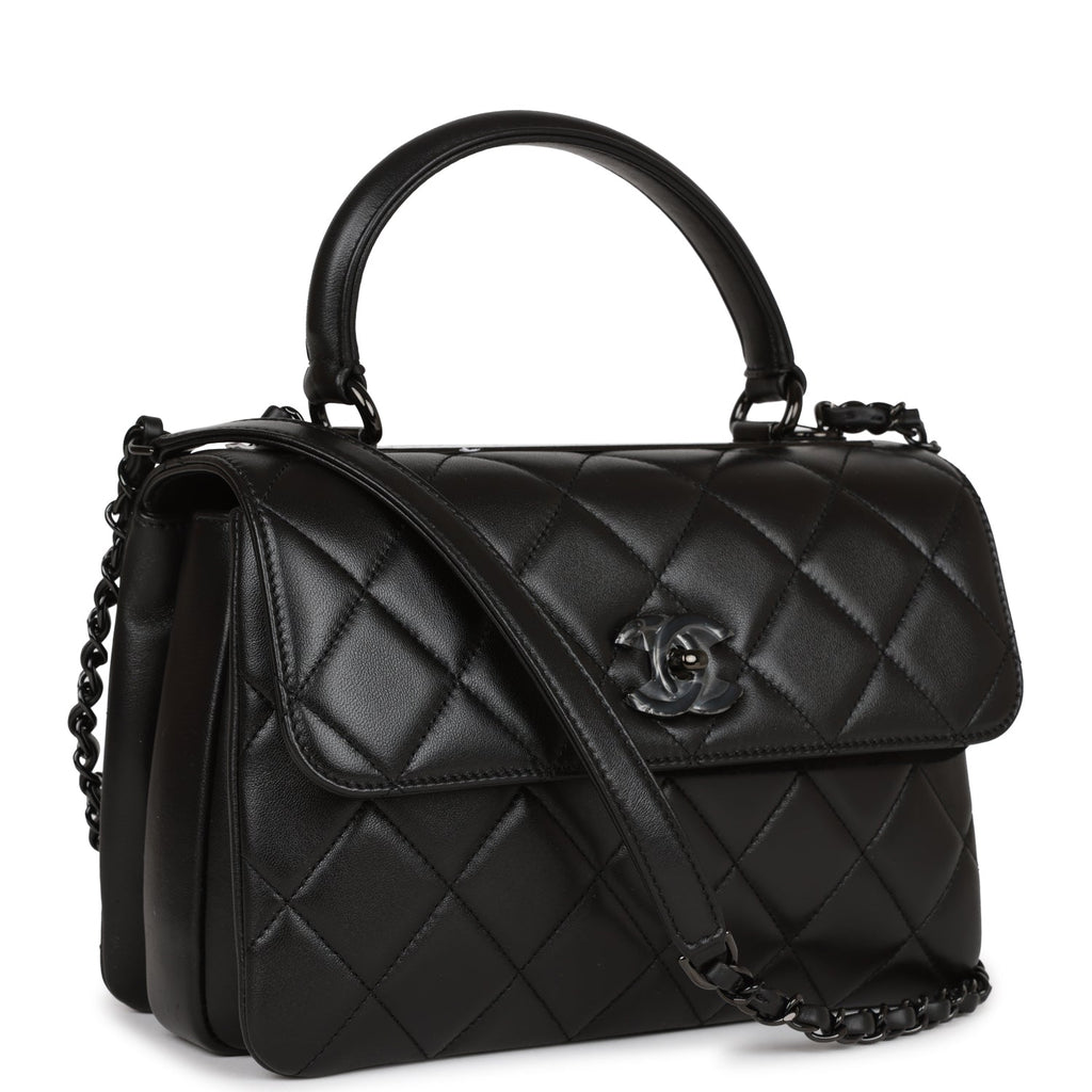 Trendy cc wallet on chain leather crossbody bag Chanel Black in Leather -  19727539