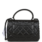 Chanel SO Black Lambskin Large Trendy CC Bag Black Hardware