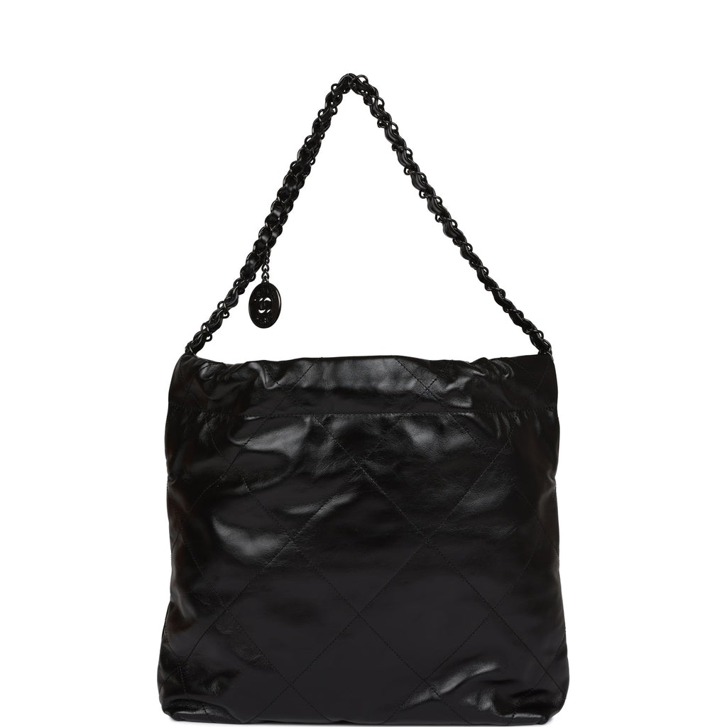 Chanel Small 22 Bag SO Black Calfskin Black Hardware – Madison Avenue  Couture