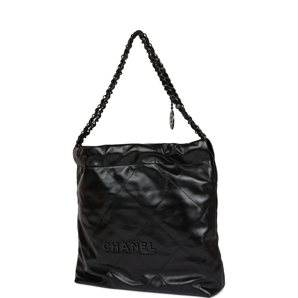 authentic black chanel bag vintage