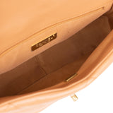 Chanel Large 19 Flap Bag Caramel Lambskin Mixed Hardware