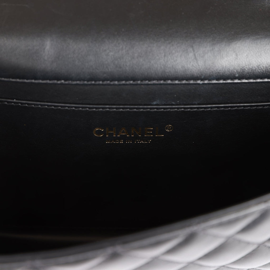 Pre-owned Chanel Fantasy Pearls Large Evening Flap Bag Black