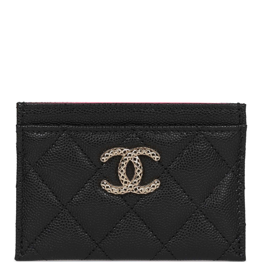 Chanel Card Holder Wallet Black Caviar Light Gold Hardware – Madison Avenue  Couture