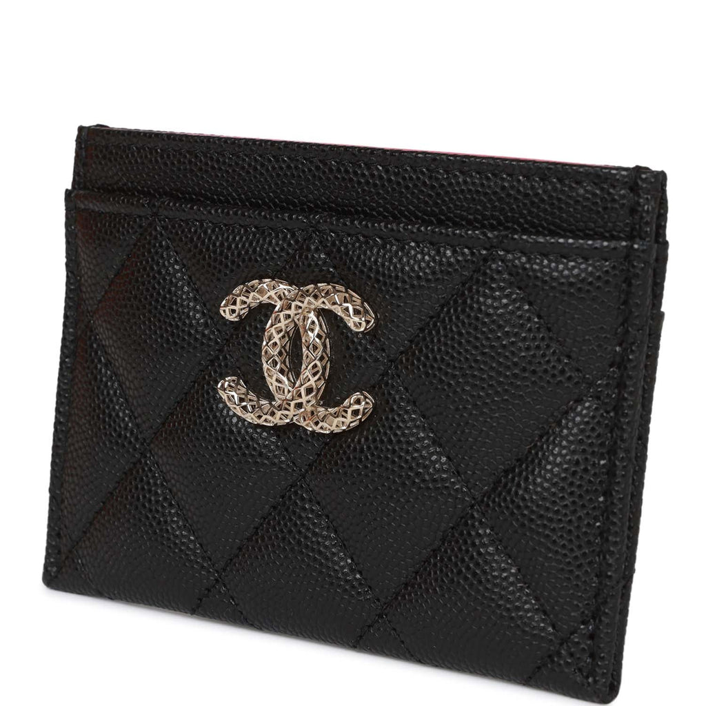 Chanel Black Calfskin Card Holder Silver Hardware, 2017 Available For  Immediate Sale At Sotheby's