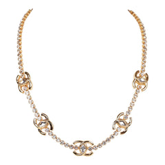 Chanel Gold CC Faux Large Pearl Crystal Necklace – Madison Avenue Couture