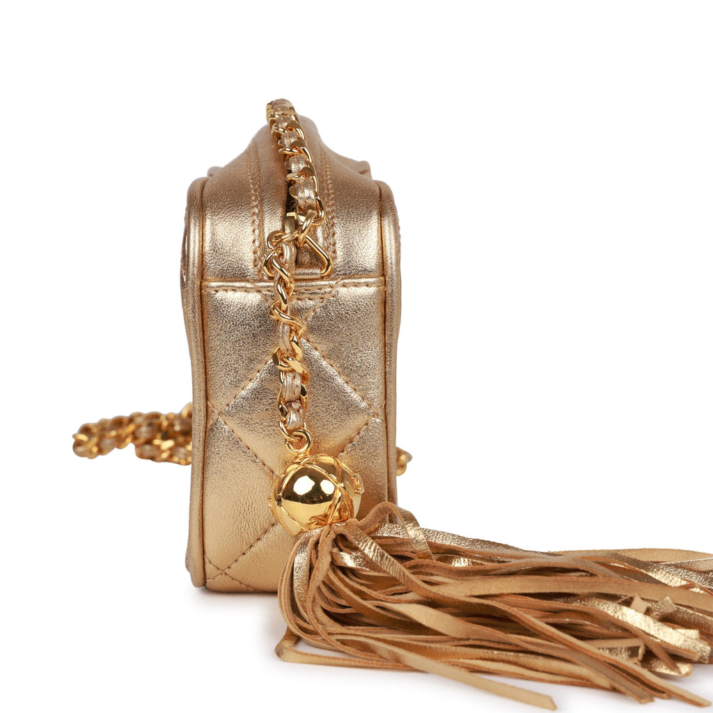 Vintage Chanel Flap Bag Gold Metallic Lambskin Gold Hardware – Madison  Avenue Couture
