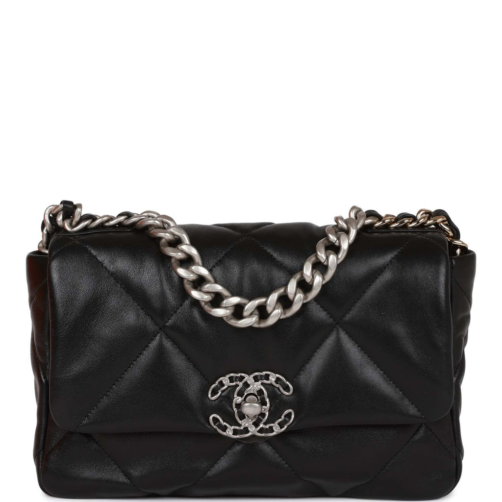 Chanel Medium 19 Flap Bag Black Lambskin Mixed Hardware – Madison Avenue  Couture