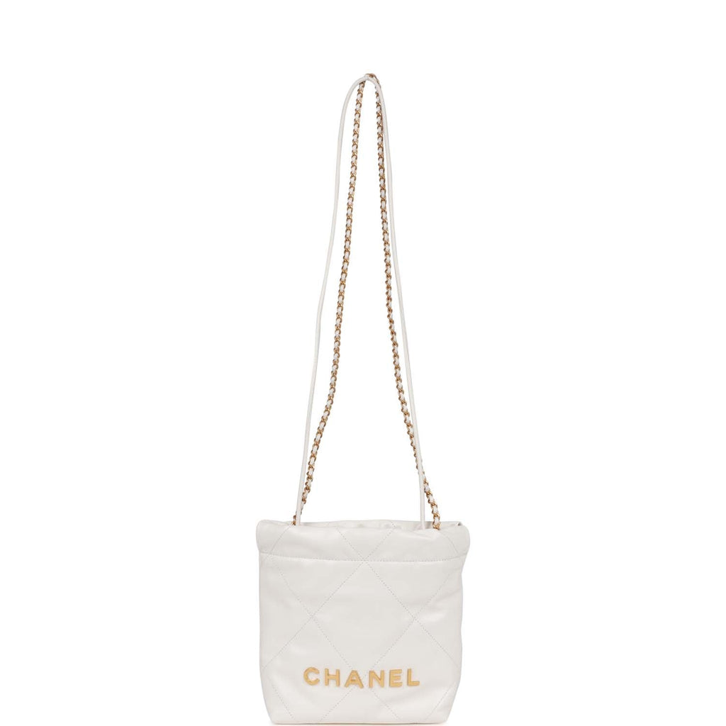 Chanel Mini 22 Bag Yellow Calfskin Gold Hardware – Madison Avenue