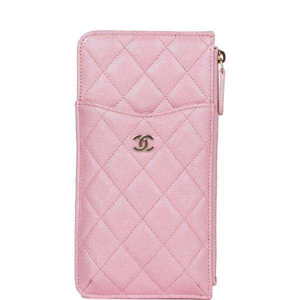 Chanel Classic Small Double Flap 19S Iridescent Pink Quilted Caviar with light  gold hardware